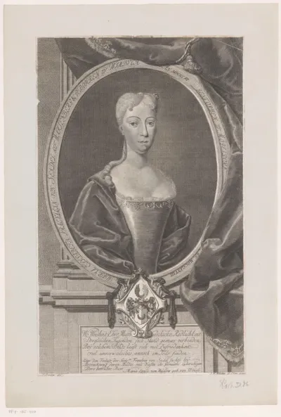 Portret van Maria Elisabeth von Seidel