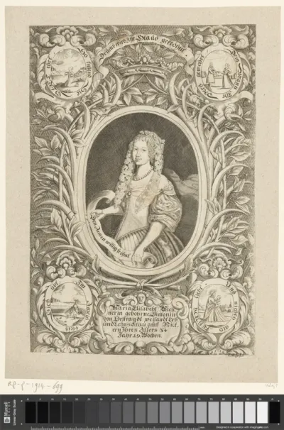 Portret van Maria Elisabeth Wiessner