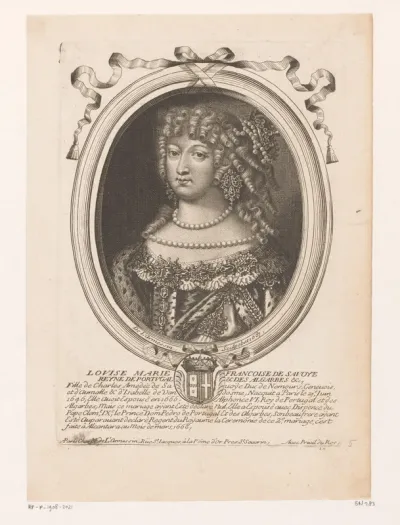 Portret van Maria Francisca Nemours