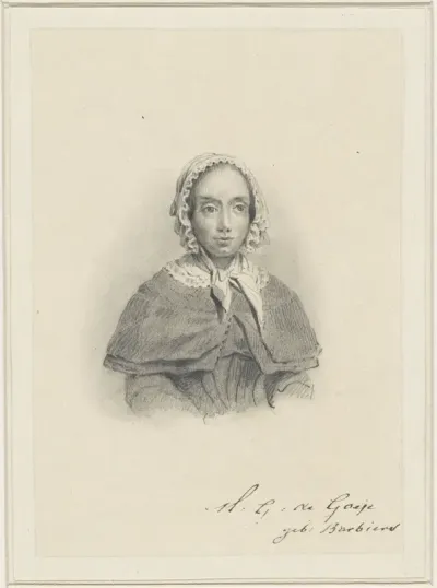 Portret van Maria Geertruida de Goeje-Barbiers