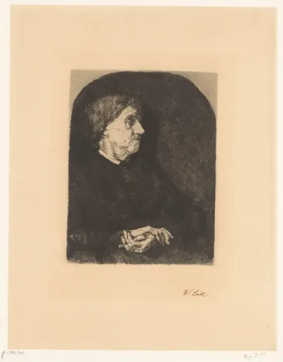 Portret van Maria Gertrud Lemper