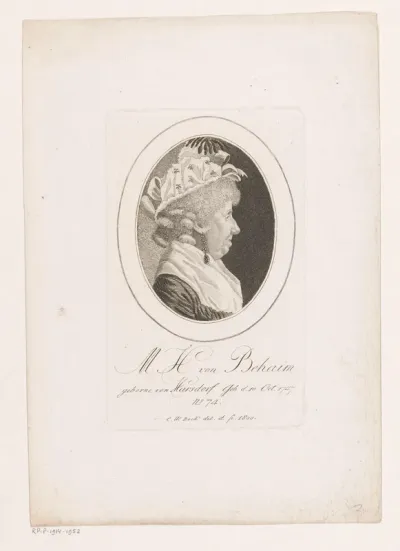 Portret van Maria Helena Behaim