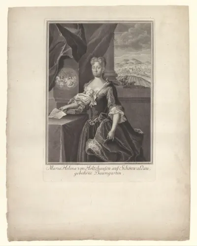 Portret van Maria Helena von Holzhausen