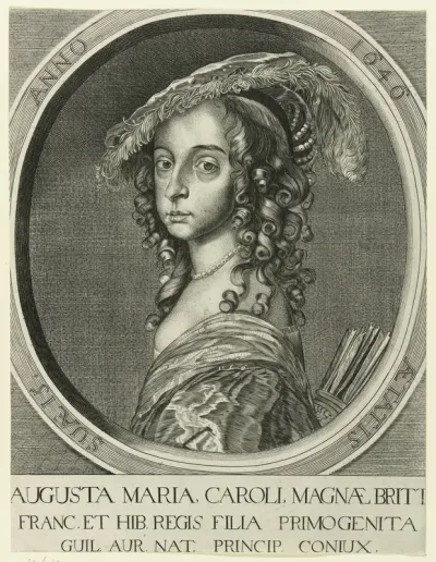 Portret van Maria Henrietta Stuart, op 15-jarige leeftijd