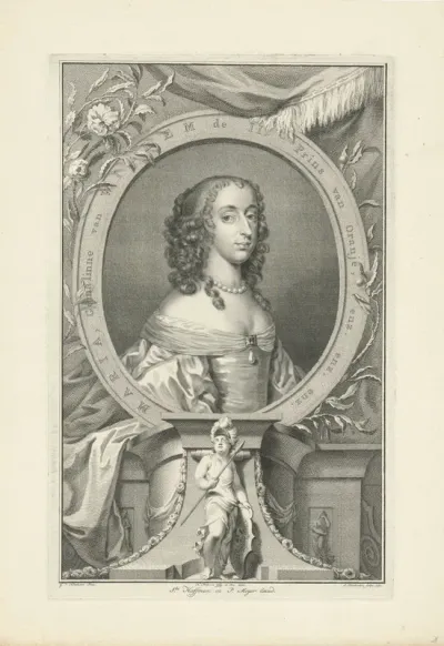 Portret van Maria Henrietta Stuart, prinses van Oranje