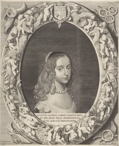 Portret van Maria Henrietta Stuart, prinses van Oranje en echtgenote van Willem II
