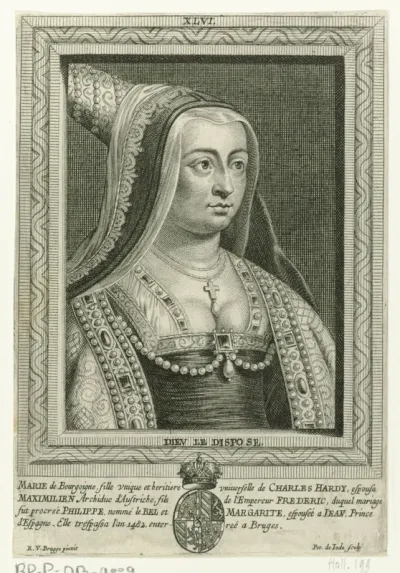 Portret van Maria, hertogin van Bourgondië