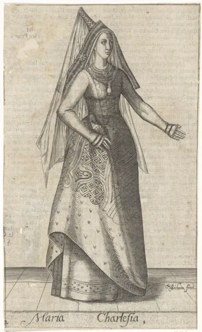Portret van Maria, hertogin van Bourgondië