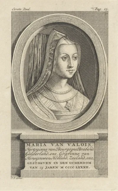 Portret van Maria, hertogin van Bourgondië