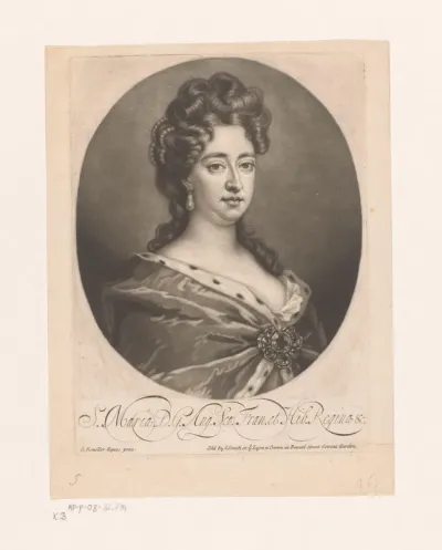 Portret van Maria II Stuart, koningin van Engeland, Schotland en Ierland