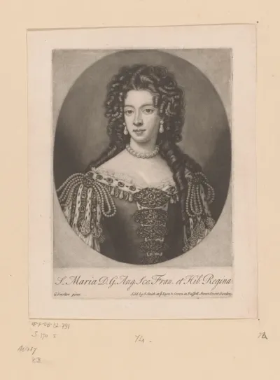 Portret van Maria II Stuart, koningin van Engeland, Schotland en Ierland