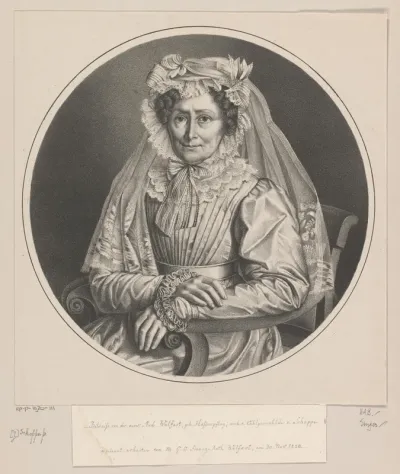 Portret van Maria Johanna Judith Wolfart