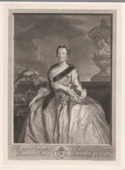 Portret van Maria Josepha van Oostenrijk