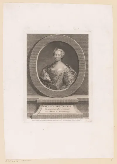 Portret van Maria Josepha van Saksen