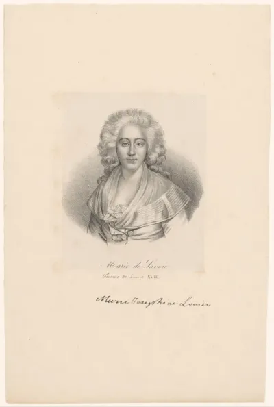 Portret van Maria Josephine van Savoye
