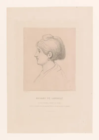 Portret van Maria Louise de Savoye, prinses van Lamballe