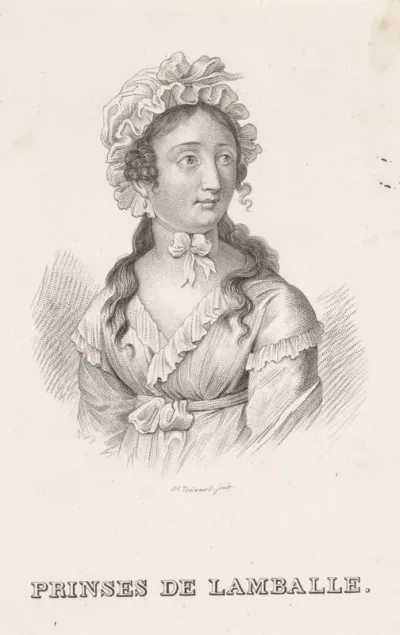 Portret van Maria Louise van Savoye-Carignano