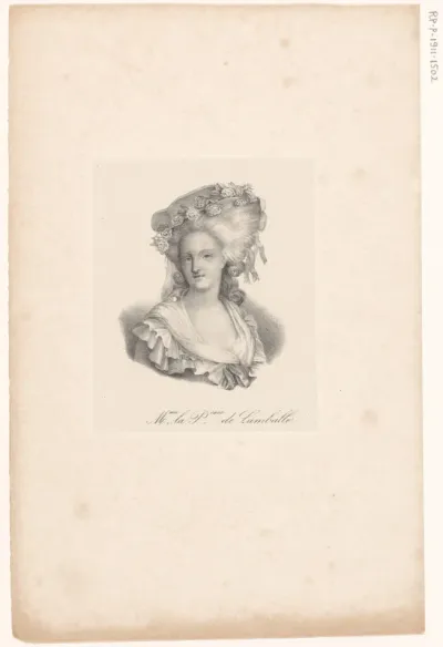 Portret van Maria Louise van Savoye, Prinses de Lamballe