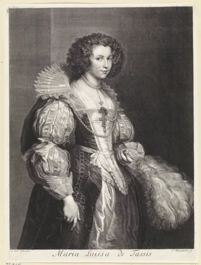 Portret van Maria Louise von Thurn und Taxis