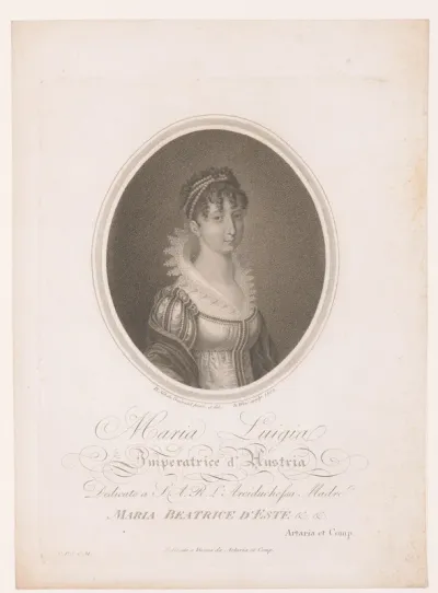 Portret van Maria Ludovika Beatrix von Österreich-Este