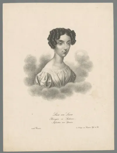 Portret van Maria Luisa von Bourbon-Parma