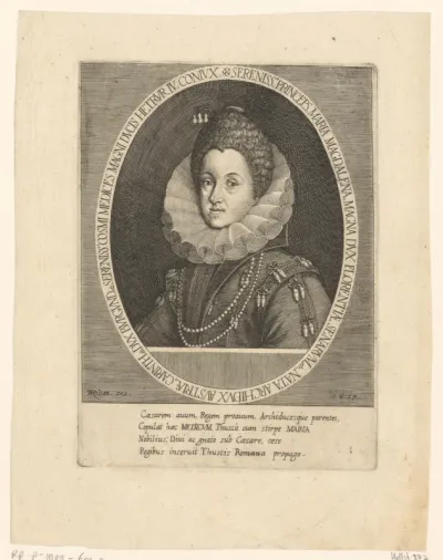 Portret van Maria Magdalena van Oostenrijk