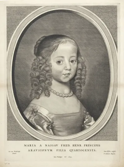 Portret van Maria, prinses van Oranje-Nassau