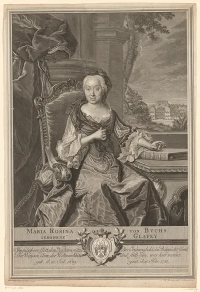 Portret van Maria Rosina von Buchs