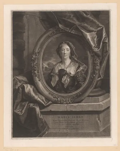 Portret van Maria Serre, moeder van Hyacinthe Rigaud