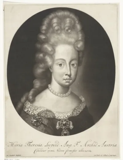 Portret van Maria Theresia, koningin van Frankrijk