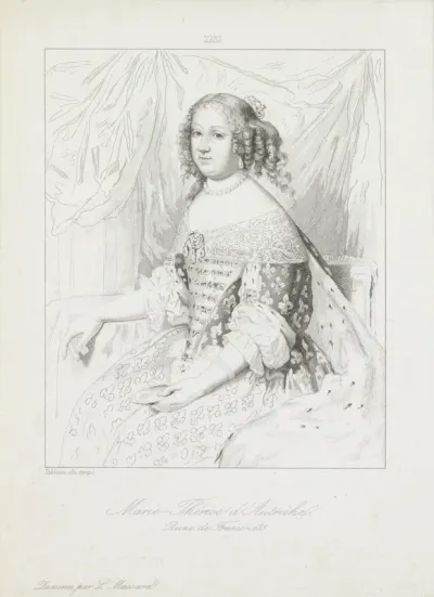 Portret van Maria Theresia, koningin van Frankrijk