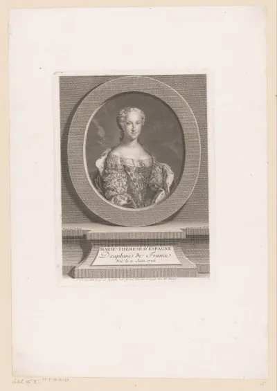 Portret van Maria Theresia van Bourbon