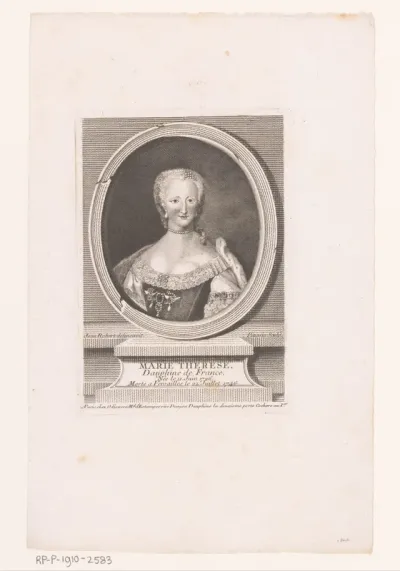 Portret van Maria Theresia van Bourbon