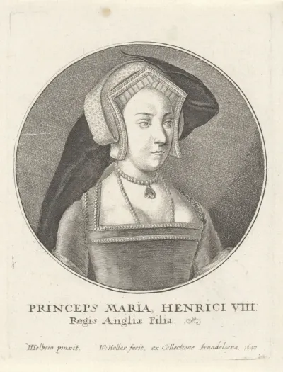 Portret van Maria Tudor, koningin van Engeland