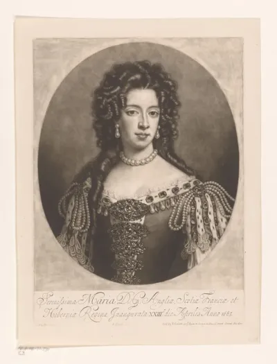 Portret van Maria van Modena, koningin van Engeland