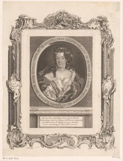 Portret van Maria van Modena, koningin van Engeland