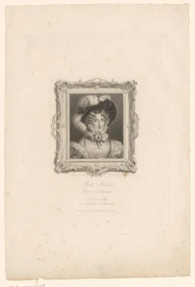 Portret van Marie Amélie van Bourbon-Sicilië
