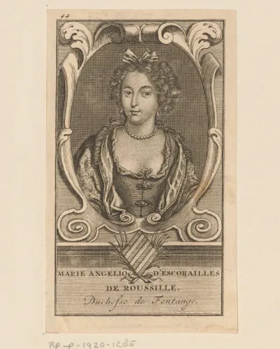 Portret van Marie Angélique de Scorailles, hertogin van Fontanges