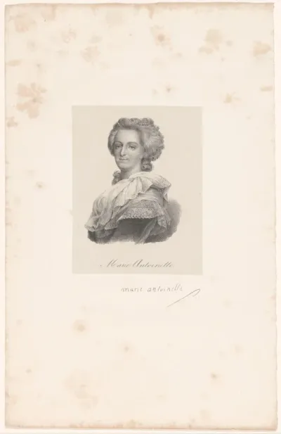Portret van Marie Antoinette van Oostenrijk