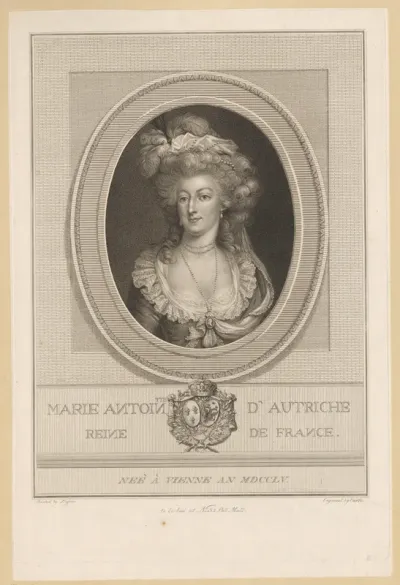 Portret van Marie Antoinette van Oostenrijk