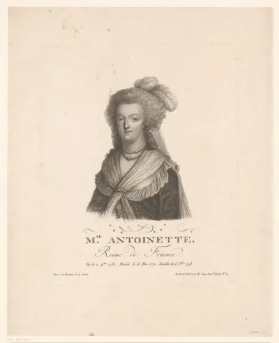 Portret van Marie Antoinette