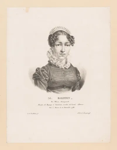 Portret van Marie Baesten-Ommeganck