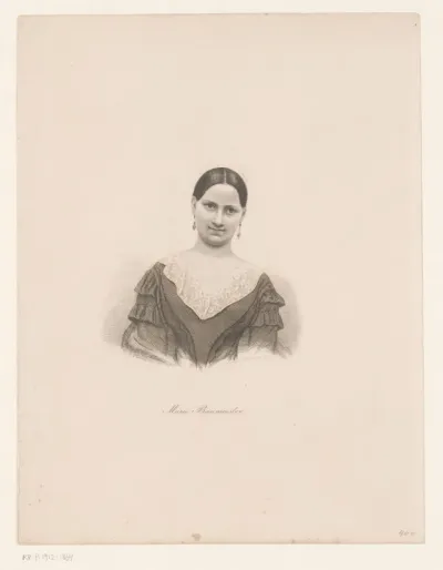 Portret van Marie Baumeister