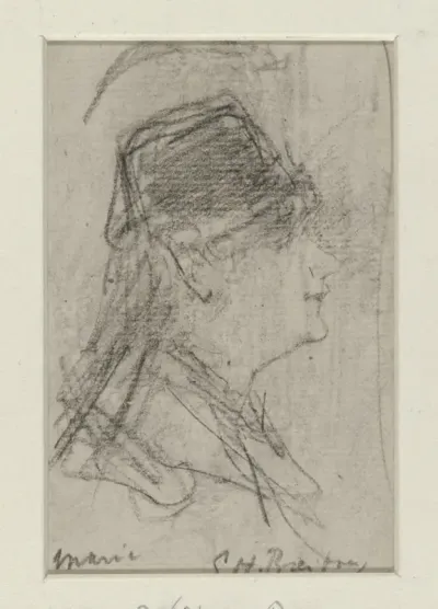 Portret van Marie Breitner