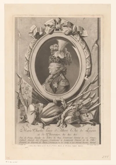 Portret van Marie Charles Louis d'Albert Luynes