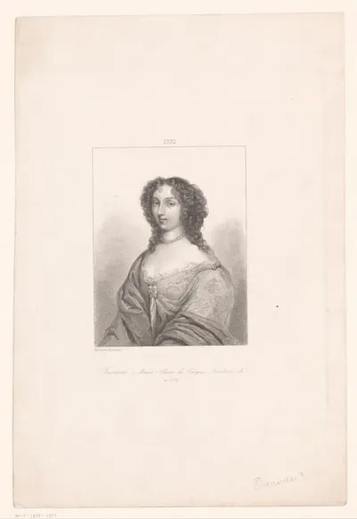 Portret van Marie-Claire de Créquy, gravin van Jarnac