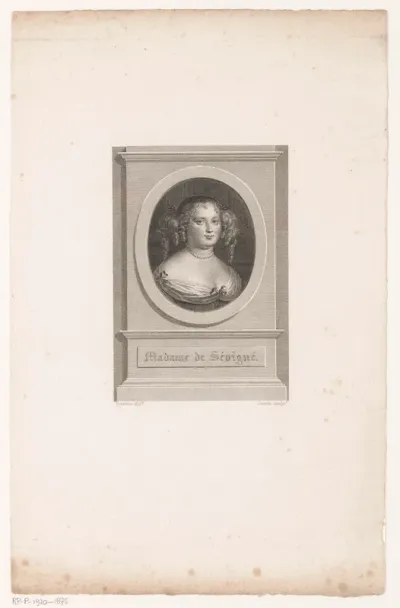Portret van Marie de Rabutin-Chantal, Marquise de Sévigné