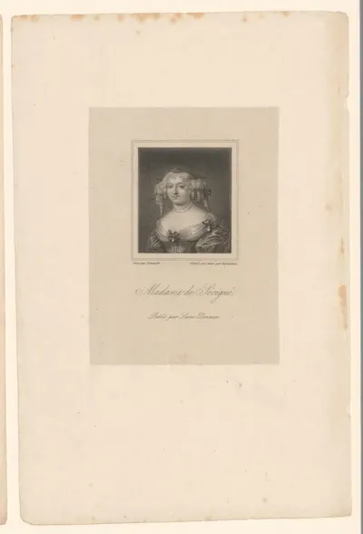 Portret van Marie de Rabutin-Chantal