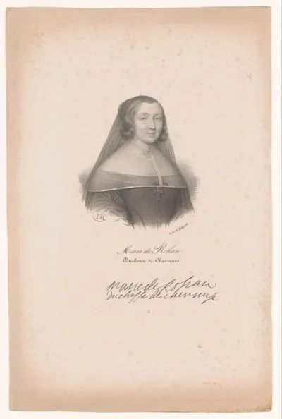 Portret van Marie de Rohan, hertogin van Chevreuse