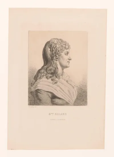 Portret van Marie-Jeanne Roland de la Platière
